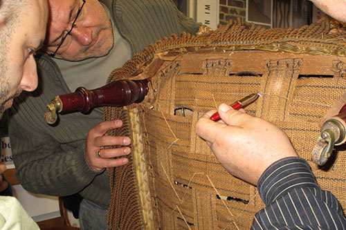 Bild aus einem Raumausstatterhandwerk-Seminar