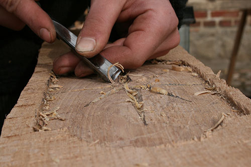 Bils aus einem Zimmerhandwerk-Seminar